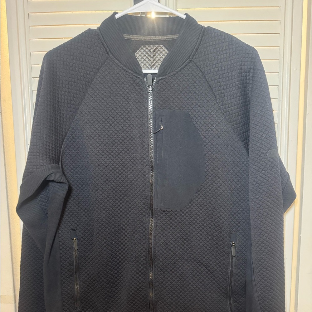 Under Armour Black Quilted Jacket Men’s Medium Full Zip